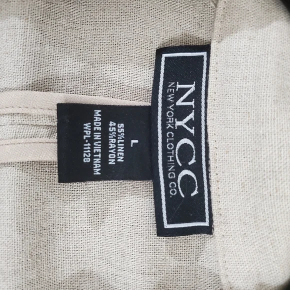 NYCC New York Clothing Co. NWT Women's Beige Blazer - Picture 7 of 9
